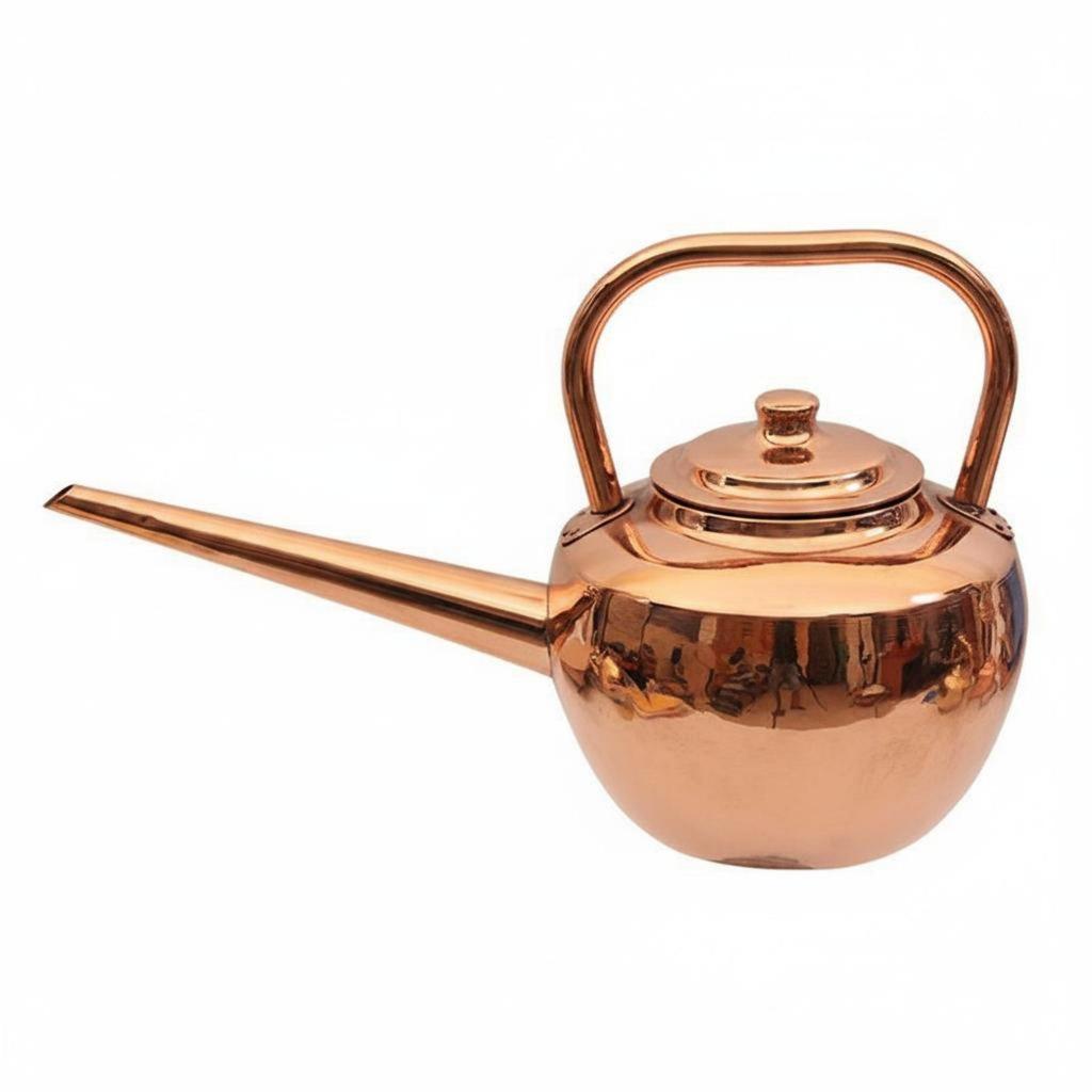 Handmade Copper Pouring Pot Induction Compatible Base Kitchenware for Restaurant