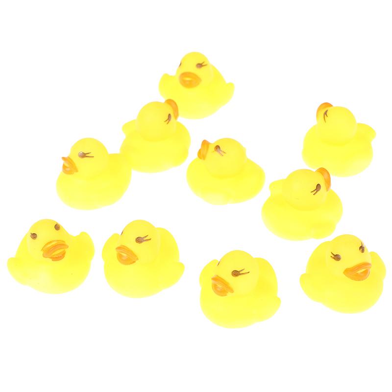 20Pcs/Bag Rubber Yellow Duck Baby Shower Water Toys Children Gift Baby Bath Toys