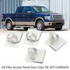 Oil Filter Access Panel Clips, 4PCS Aluminum Alloy High Strength Replacement W715288S439 Easy Car Maintenance Durable Universal Fit