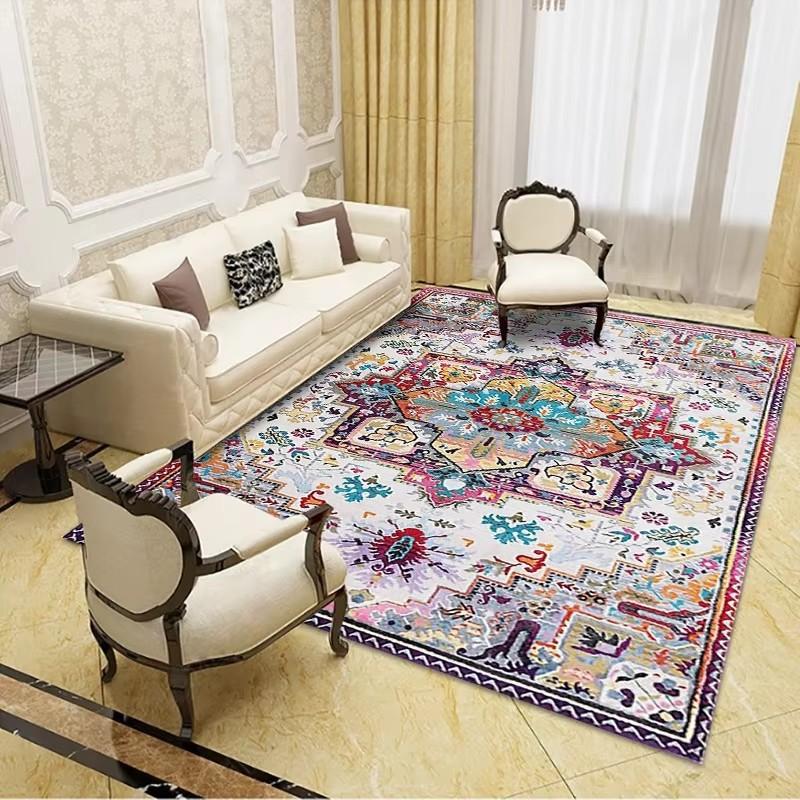 Retro-ethnische Teppiche, türkischer Perserteppich für Wohnzimmer, Nachttisch, Schlafzimmer, Vintage-Bodenmatte, Eingang, Fußmatte, Teppich, großer Teppich
