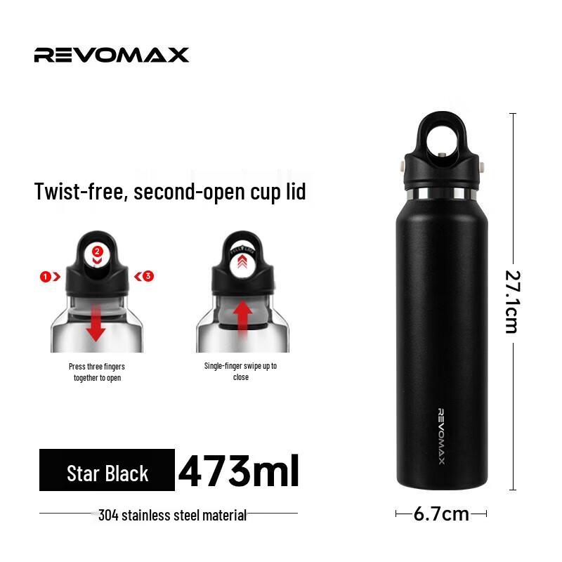 REVOMAX 16oz Threadless Insulated Thermos