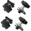 Alpha Rider Black Hardbagger Security Theft Deterrent Saddlebag Locks Mounting Hardware Fit for Harley Touring 1994-2015 2016 2017 2018 2019 2020