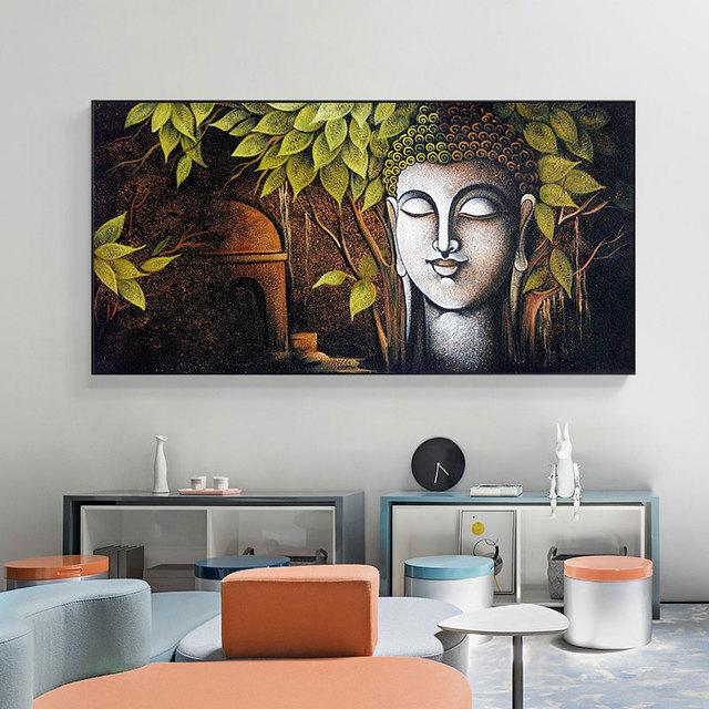 

Картини Золотий Будда Настінне мистецтво Плакати та принти Буддизм Картини на полотні Релігійні картини Вітальня Прикраса дому 20cm×40cm NoFrame