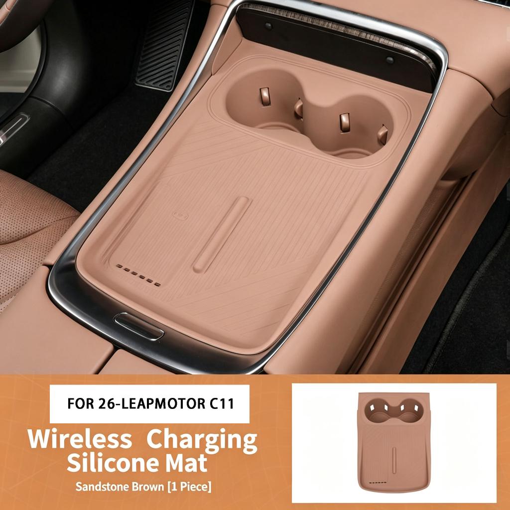 FOR 26-LEAPMOTOR C11 Water Cup Flip Cover Silicone Pad Anti Slip Protective Cover Interior Modification Accessories