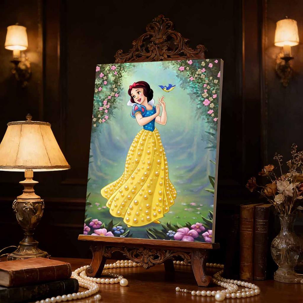 Disney Snow White Forest Mystery Pearl Puzzle This Is A Handmade Decorative Gift That Can Be Used As A Home Decoration Item