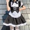 New Black And White Lolita Gothic Maid Uniform Halloween Lolita Women's Dress