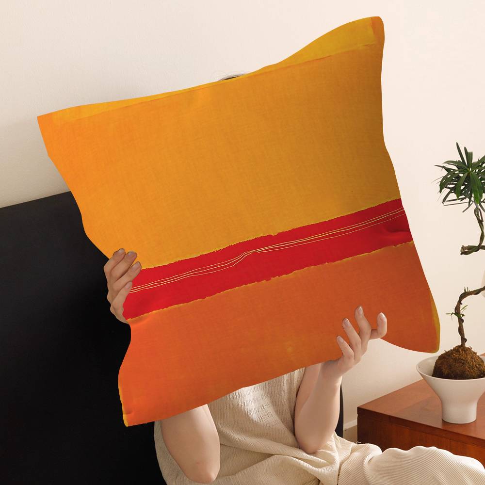 M-Mark Rothko Abstract Art Cushion Cover Inches Farmhouse Decor Home Throw Pillow Covers For Couch Decorations