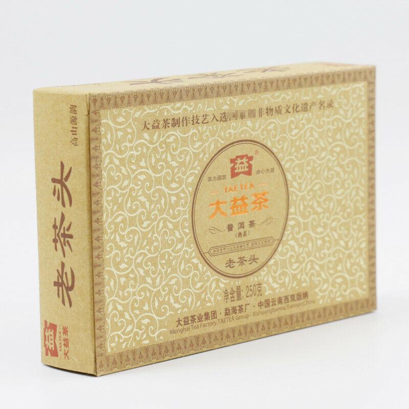 Lao Cha Tou * 2012 Menghai Dayi Lao Cha Tou Tea Pu-erh Shu Ripe Puer Brick 250g