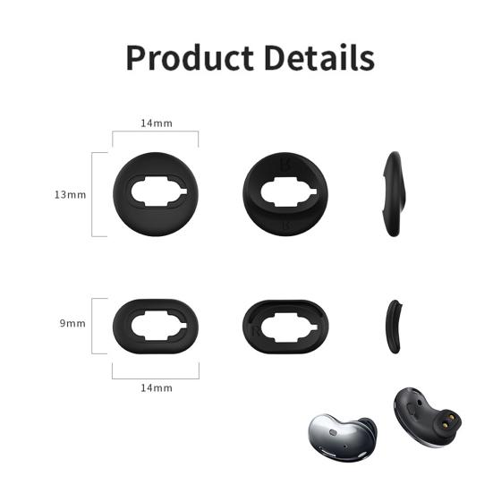 אביזר החלפת אוזניות סיליקון 4 יחידות עבור Samsung Galaxy Buds Live