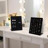 Jewelry Display Stand Ring Display 50 Slots L-Shaped Organizer for Wedding Entryway Home Bathroom Dressing Table Store Counter