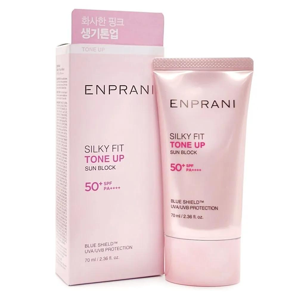 ENPRANI Silky Fit Sunblock 70ml Pink Tone-Up Sun Cream