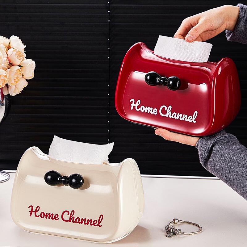 Decorative Plastic Tissue Box Holder Set
