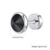 Stylish Cone Zircon Stud Earrings for Men Boys,Waterproof Stainless Steel Round Small Earrings,Hip Hop Jewelry Gifts