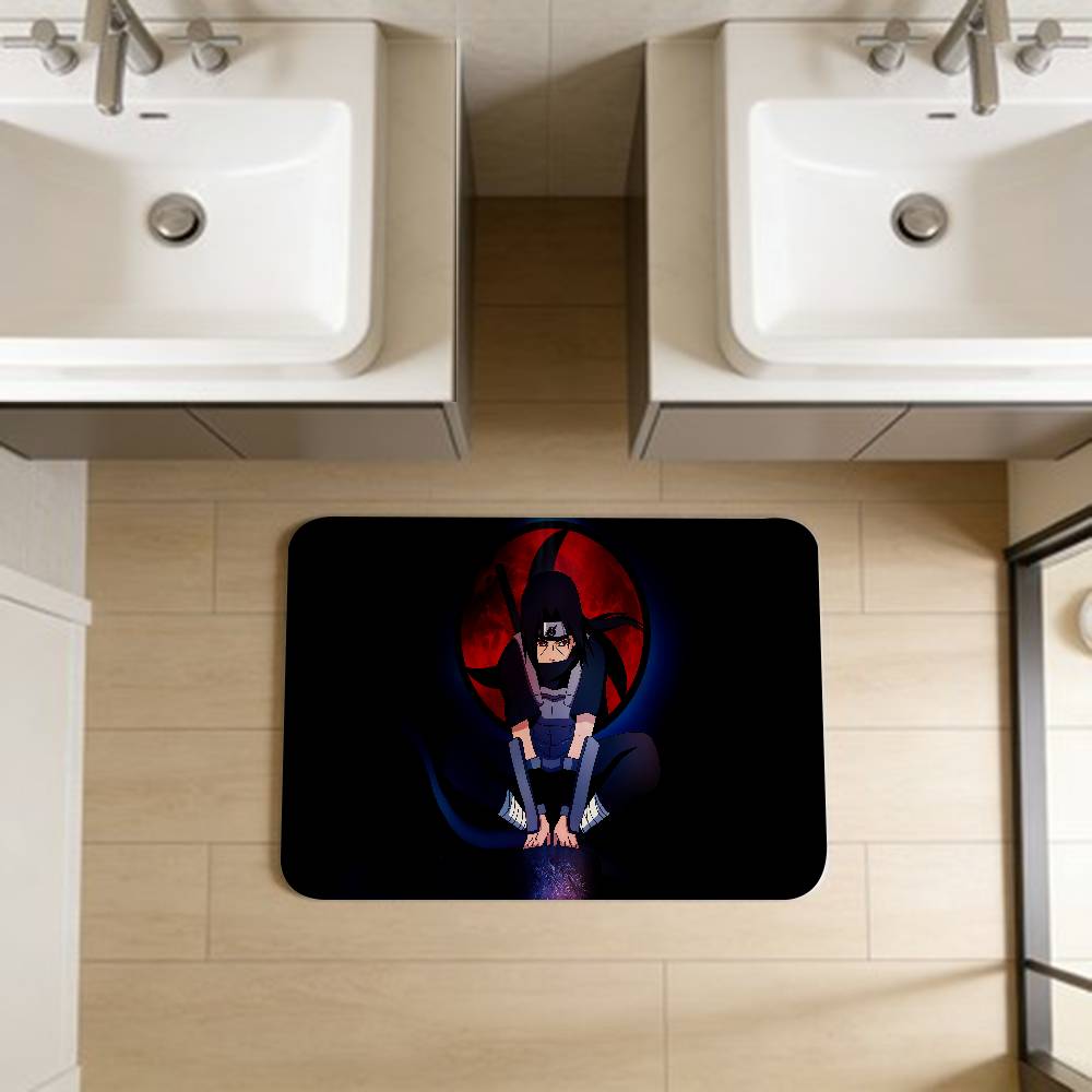 N-Naruto Cartoon Anime I-Itachi Floor Mat Cheaper Anti-slip Modern Living Room Balcony Printed Bedside Mats