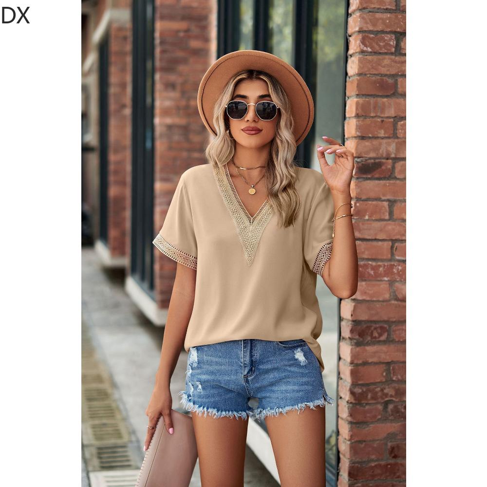 DX золотая кружевная вставка с V-образным вырезом — фото 9