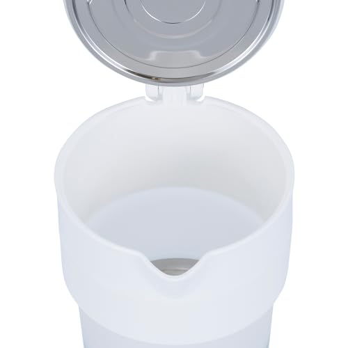 MCO Compact Foldable Electric Kettle, 600ml, Automatic Voltage Switching, Travel, Overseas, White, 26635