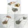 Borsa a tracolla con catena e guscio in metallo con chiusura magnetica per uso quotidiano