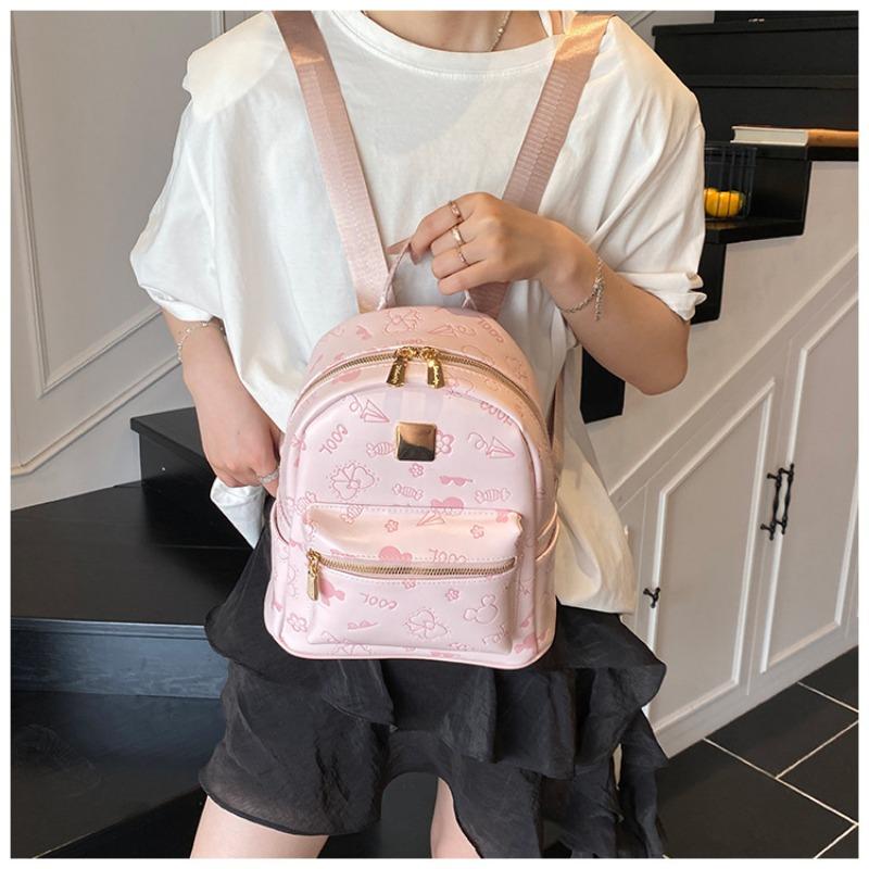 Backpack Bag Women's New Trendy Large-capacity Texture Fashionable Versatile Commuter Small Backpack Schoolbag Women