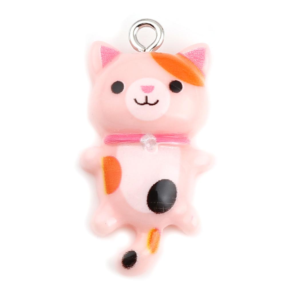 10 Piece Kawaii Resin Charms Cat Animal For Women Handmade DIY Making Earrings Necklace Pendants Party Jewelry Findings