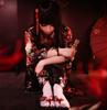 Japanese Hell Girl Long Floral Black [Lady Lazy] Clothes, Cosplay, Yukata, Pattern, Furisode, (S)