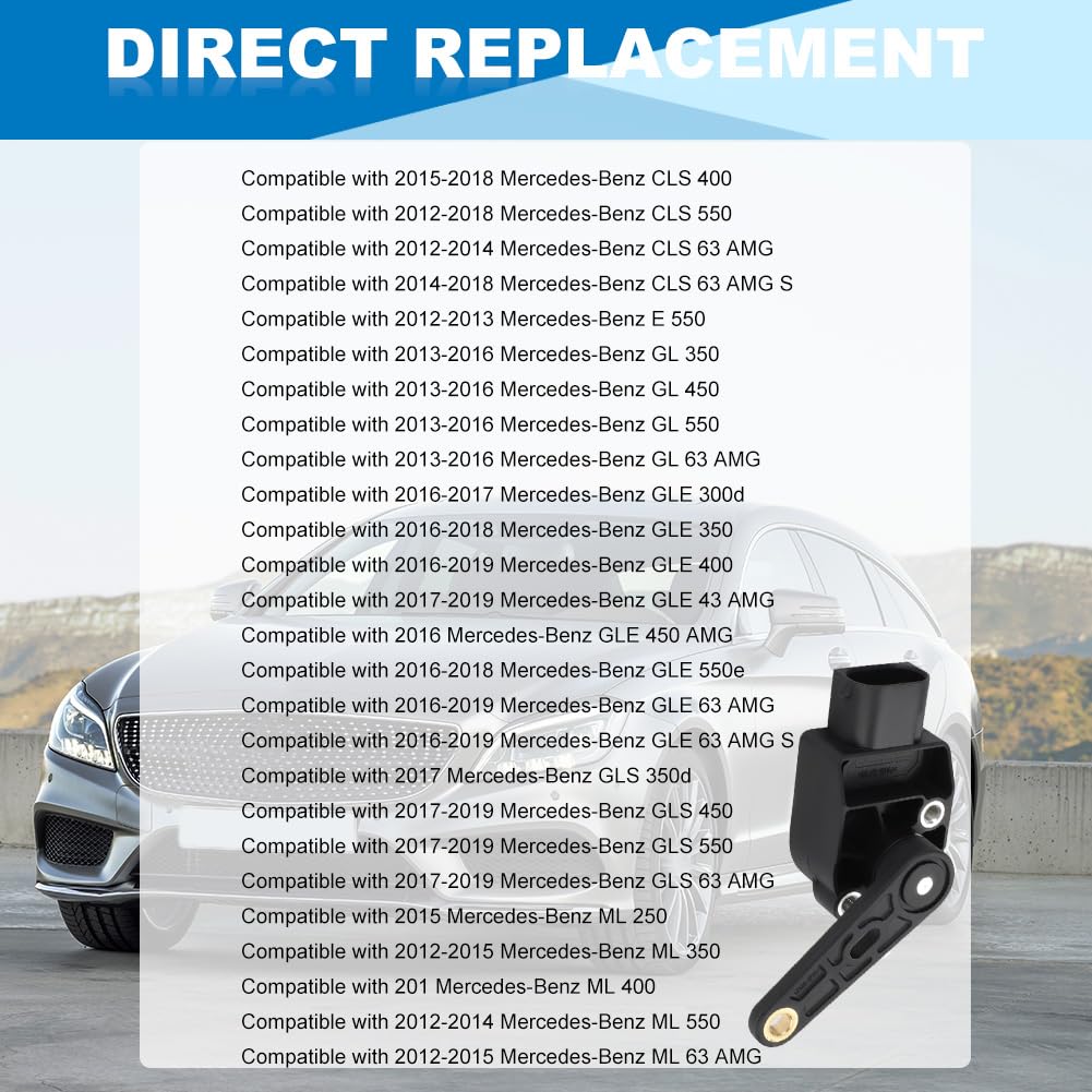 JDMON Suspension Ride Height Level Sensor Compatible with Mercedes-Benz CLS400 CLS550 CLS63 E350 E550 GL350 GL450 GL550 GLE300d GLE350 GLE400 GLS63