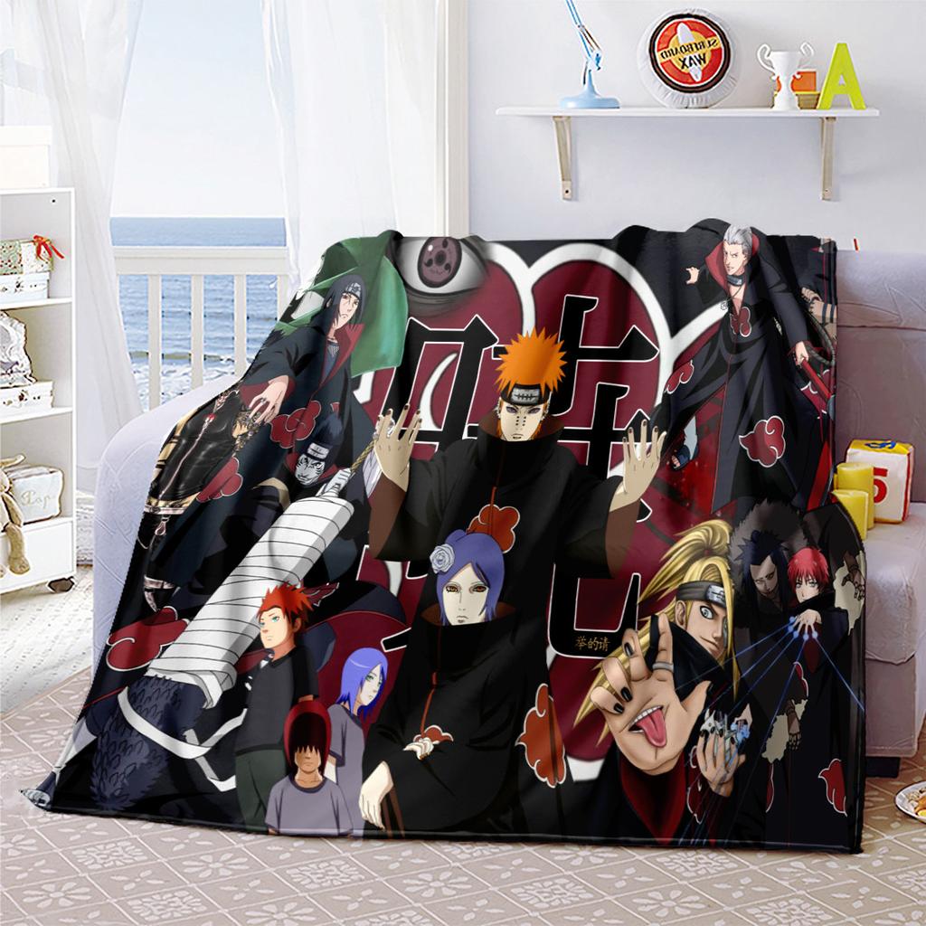 Japanese Anime Cartoon NARUTO Famous Uzumaki Naruto Blanket Soft Home Furnishing Nap Decoration Four Seasons Warm Sherpa Blanket B3