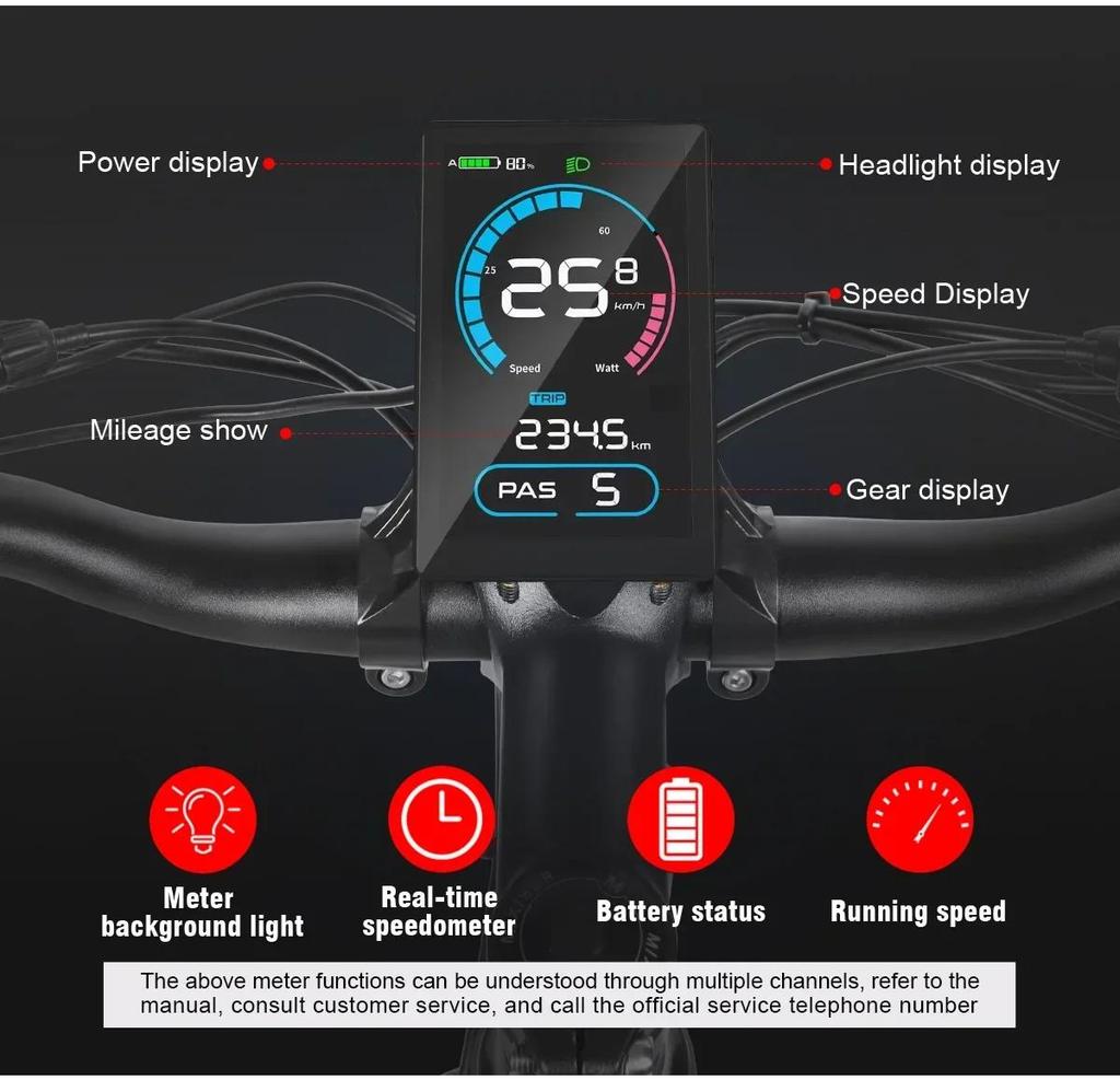 SY26-II style Electric Bicycle 500W Motor 36V 13AH Lithium Battery City Electric Bike 26-inch Fat Tire Mountain Riding E-bike