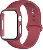 For Apple Watch Bands 46mm 44mm 41mm 40mm 45mm 42mm Silicone Correas Bracelet Iwatch Series 10 9 8 7 6 SE 3 11 Glass+Case+Strap