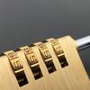 Travelling Combination Padlock Brass Code Lock Mini Number Password Lock  Door