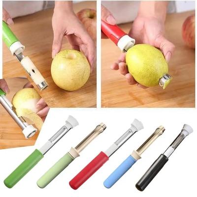 Extractor de Pepitas de Fruta 2 en 1 Herramienta de Extracción de Pepitas de Acero Inoxidable Deshuesador de Frutas Cocina Casera