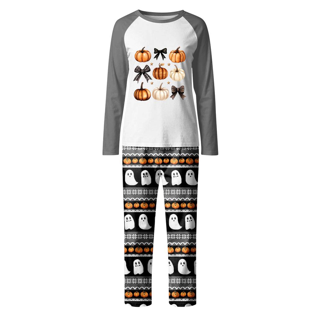 Halloween Day Prints Family Matching Long Sleeve Tops+Pants Set Family Matching Sets