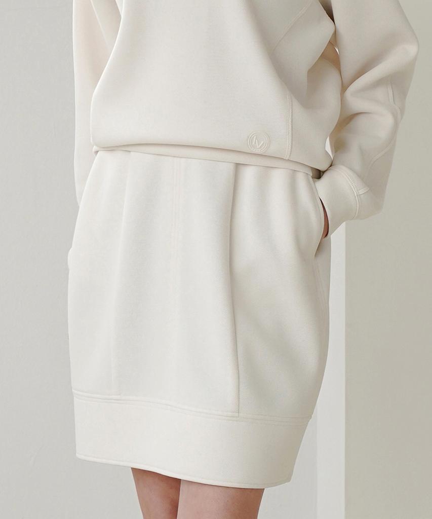 Raub Neoprene Setup Skirt_Ivory