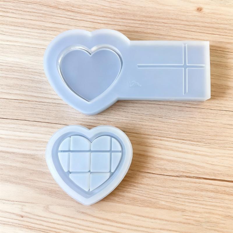 Food Grade Silicone Heart Mold for Making Resin Soap Candle Crafts Projects with Simple Release and Multipurpose Use
