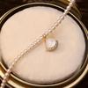 Pendente per Gonna in Madreperla Naturale Collana di Perle - Semplice ed Elegante, Catena Lockbone - Lusso Leggero, Accessorio Collana a Catena con Perline di Nicchia