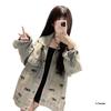 Embroidered Loose Fit Women's Denim Jacket - Trendy Korean and American Style for Students