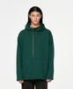 Embroidery Oversized Long Hoody_Green