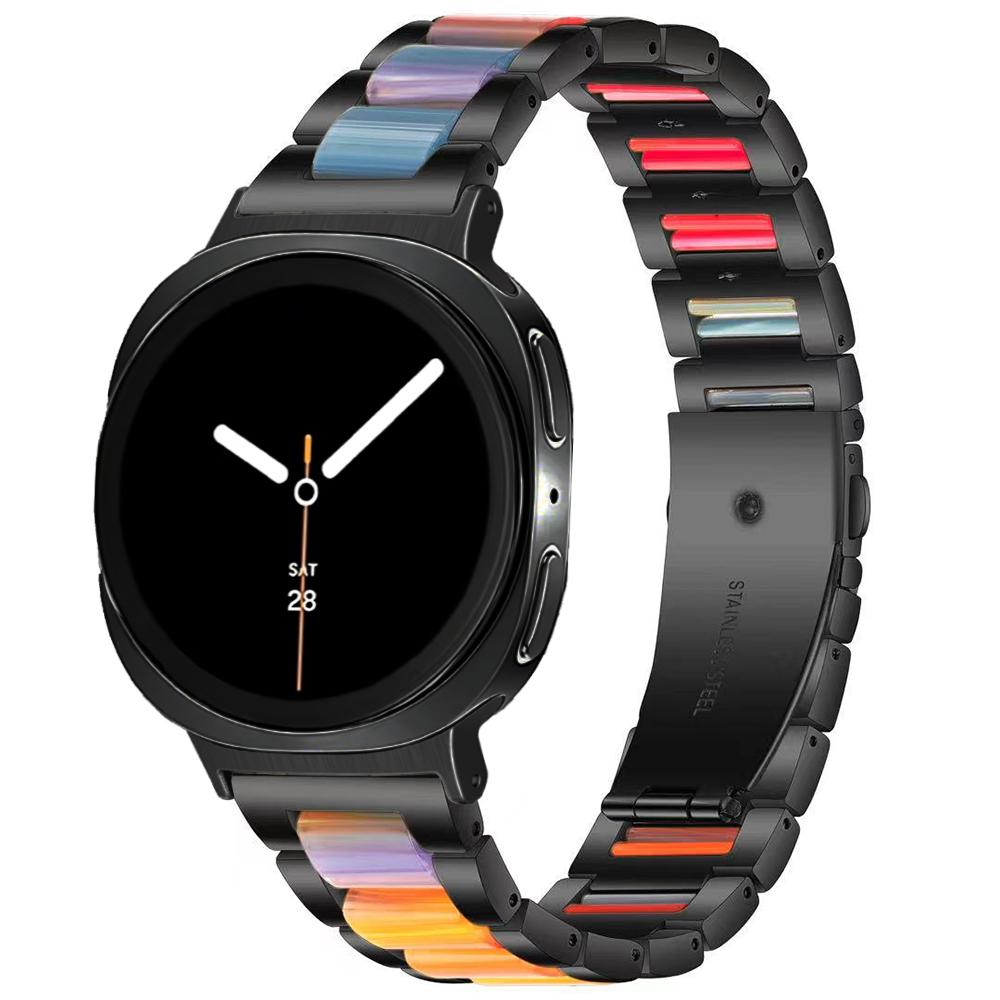 Damen Harzarmband für Samsung Galaxy Watch 8 Classic 46mm 8 44mm 40mm Edelstahlarmband für GALAXY Ultra 47mm 2025 Armband