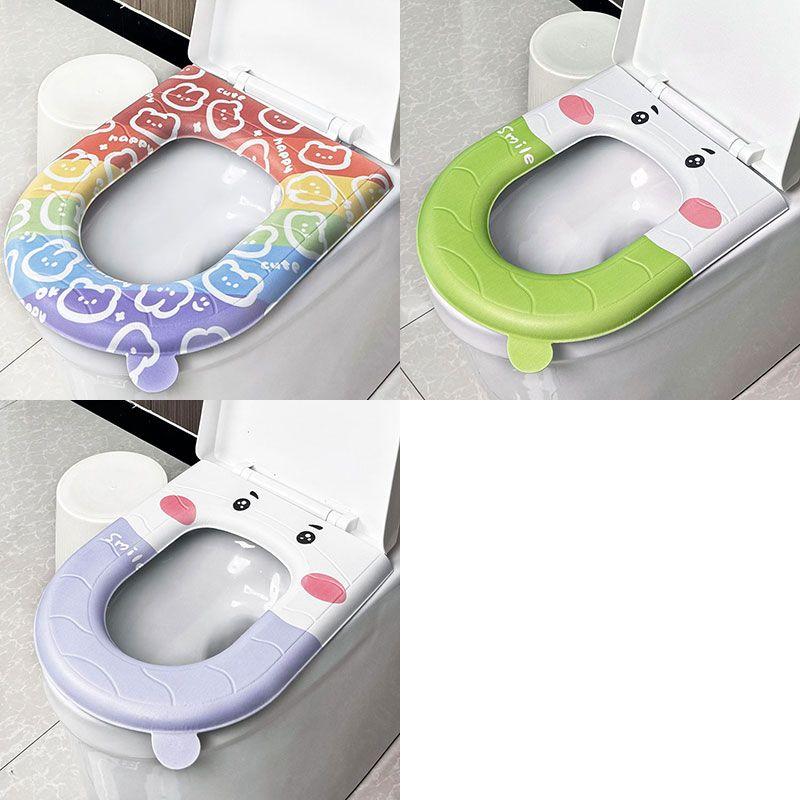 Eva Toilet Seat Waterproof All-weather Universal Silicone Foam Toilet Seat Printed Toilet Seat Bacteria Isolation Free