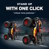 Amphibious RC Monster Truck, 2.4GHz Off-road Car with Mist Spray, 360° Rotation, Waterproof, 1 Click Stand Up for Kids