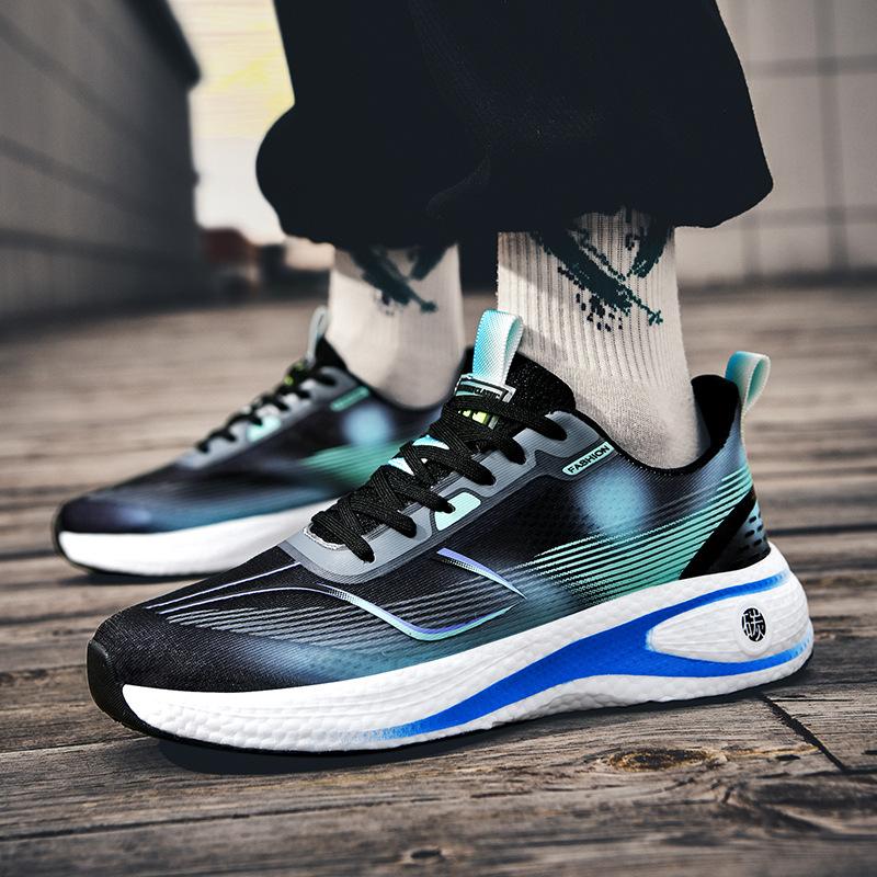 7PRO carbon board running shoes summer single net breathable men's and women's shock-absorbing soft-soled popcorn casual sports shoes
