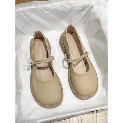Chaussures Mary Jane été nouveau style collège chaussures simples semelle plate vent doux petites chaussures en cuir femmes