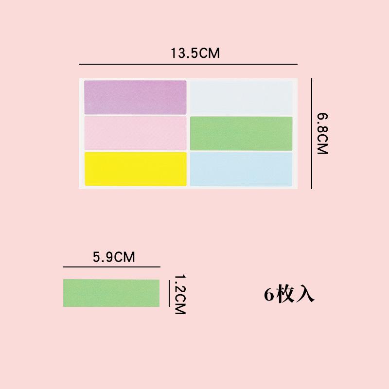 Loose-Leaf Notebook Handwritten Labels Indicate White And Blue Color Stickers Letter Stickers Sticky Notes Index Stickers