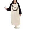 Women's Cartoon Flannel Nightgown – Cute, Cozy, Long Sleeve, Mid-Length Dress for Fall/Winter, Suitable for Home or Outdoors
