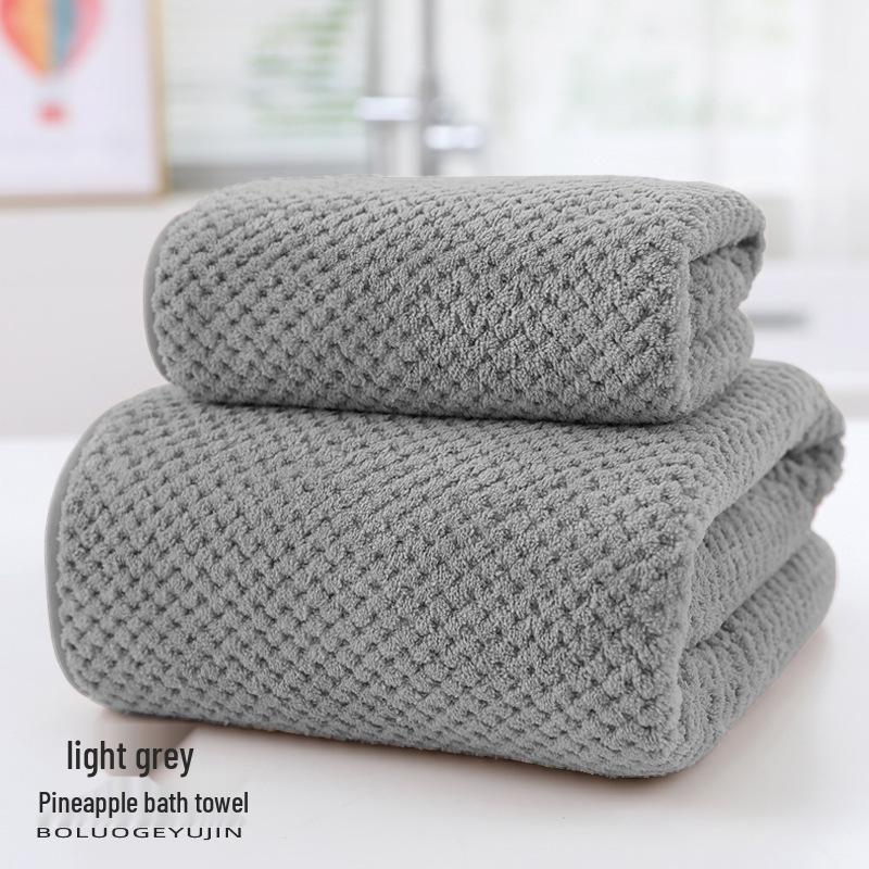 Damen Ananas Korallenfleece Badetuch - Saugfähig, Schnelltrocknend, Reine Baumwolle für Sommer Zuhause oder Strandgebrauch