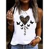 Women's Sleeveless Round Neck Casual Top with Vest Pattern