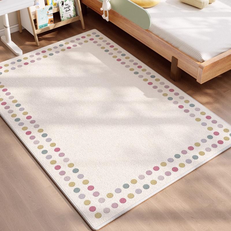 Colorful Polka Dots Carpets for Living Room Fluffy Soft Study Rug Large Area Bedroom Decor Carpet Thick Plush Lounge Floor Mat