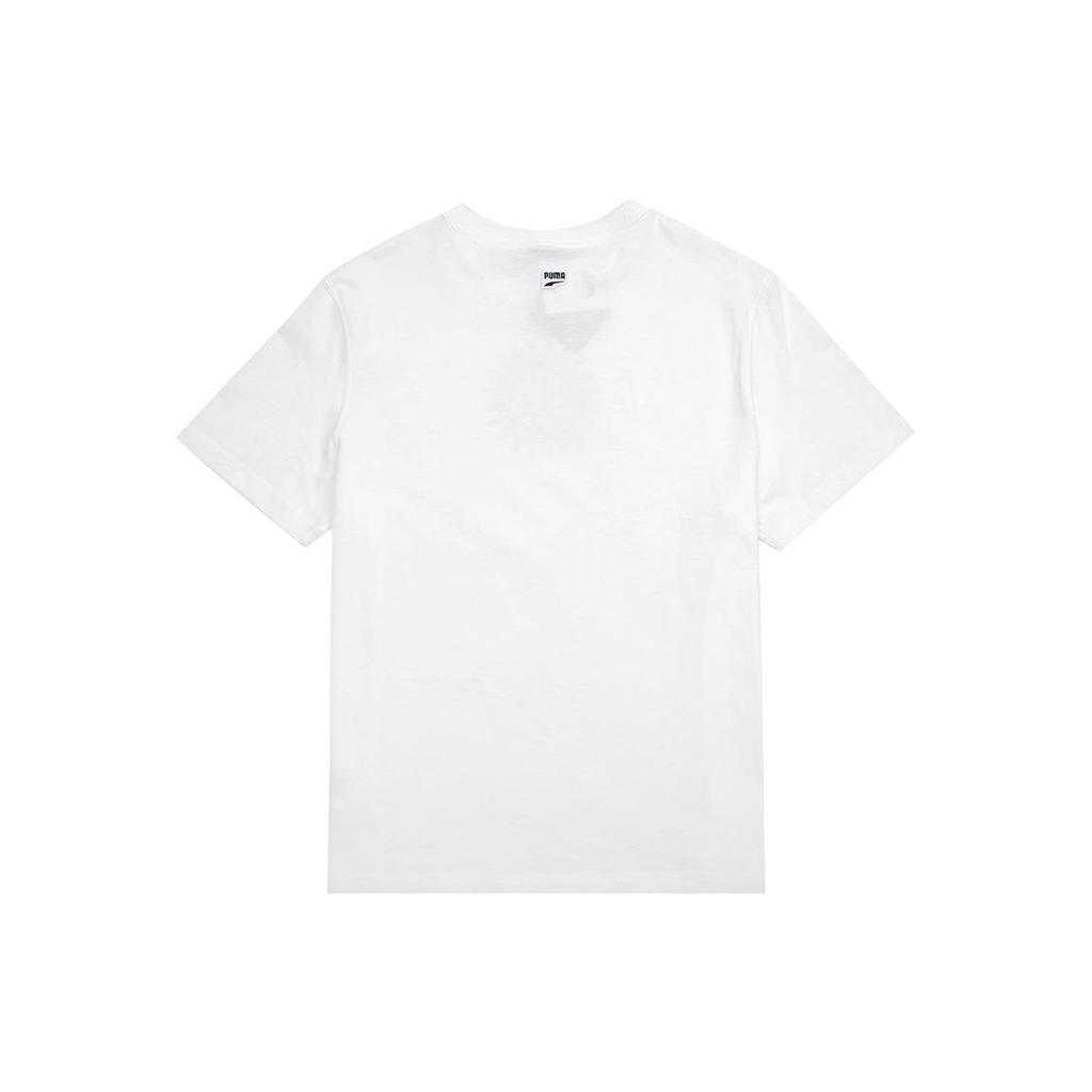 Puma Downtown Graphic Tee Men Tops White 535400-02
