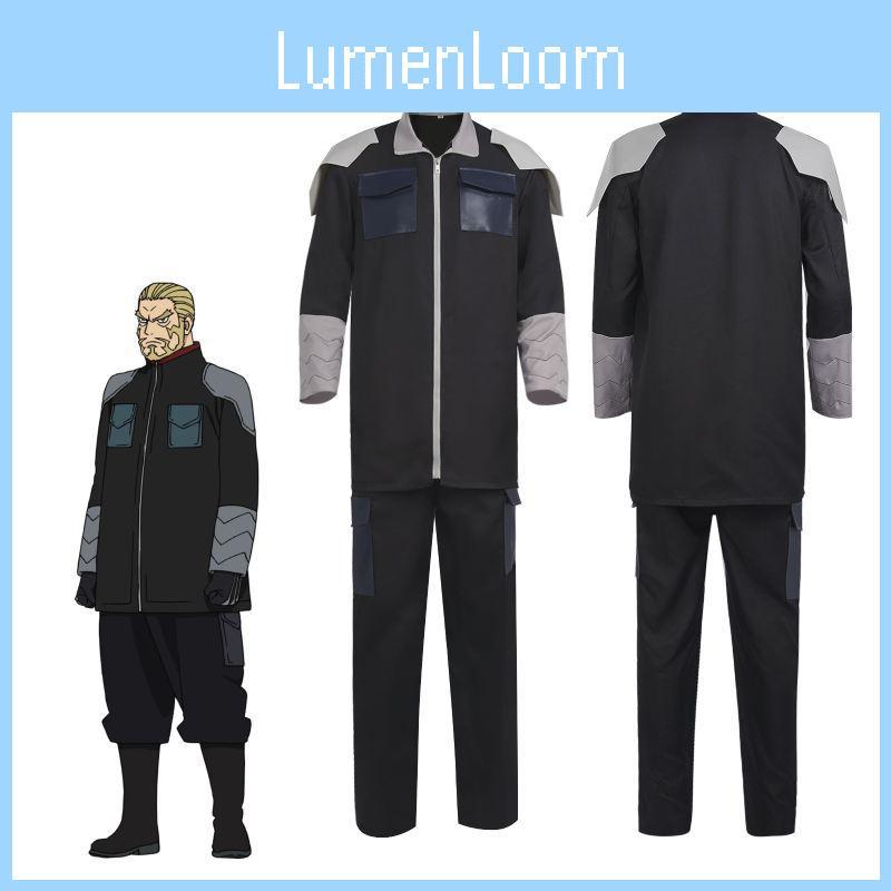 High-quality Polyester Monster No. 8 Cosplay Costume Black Anime Team Uniform For Men And Women