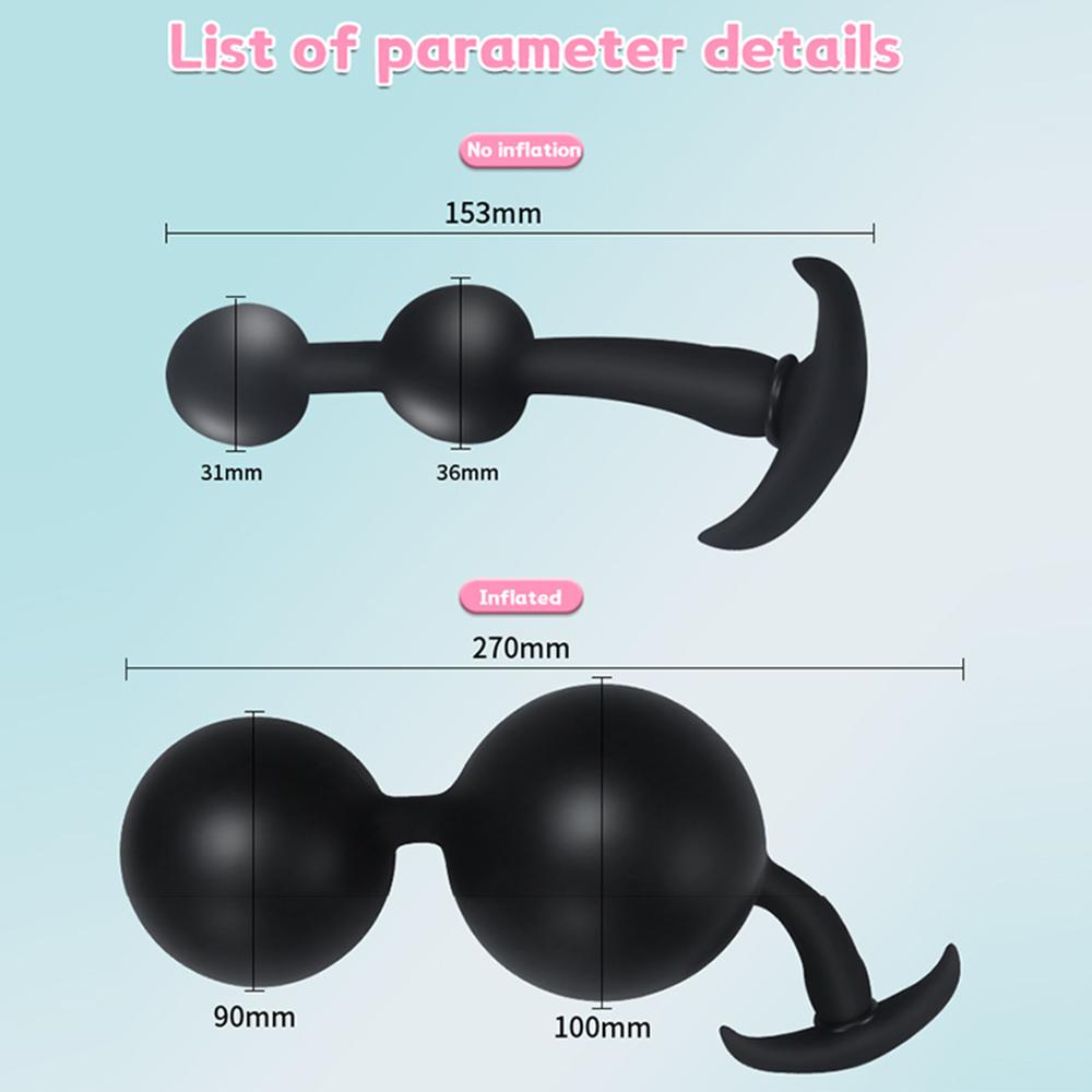 Wearable Anal Plug Inflate Big Buttplug Dildo Sex Toys For Women/Men Masturbators 18 Anal Toys Vaginal Anus Ball Bead Vibrating