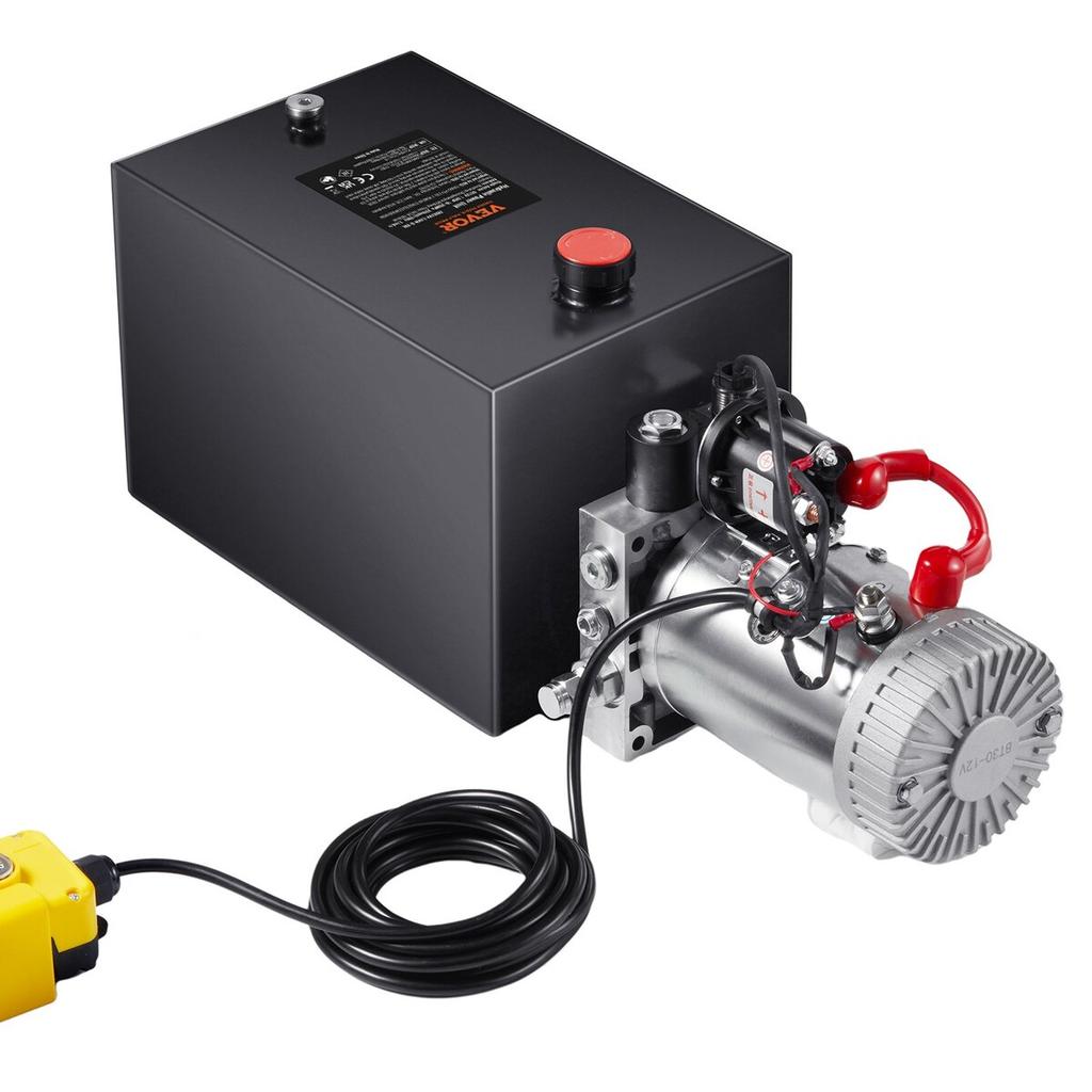 Hydraulikpumpe 20 Quart Einfachwirkend Kipperpumpe Aggregat DC 12V
